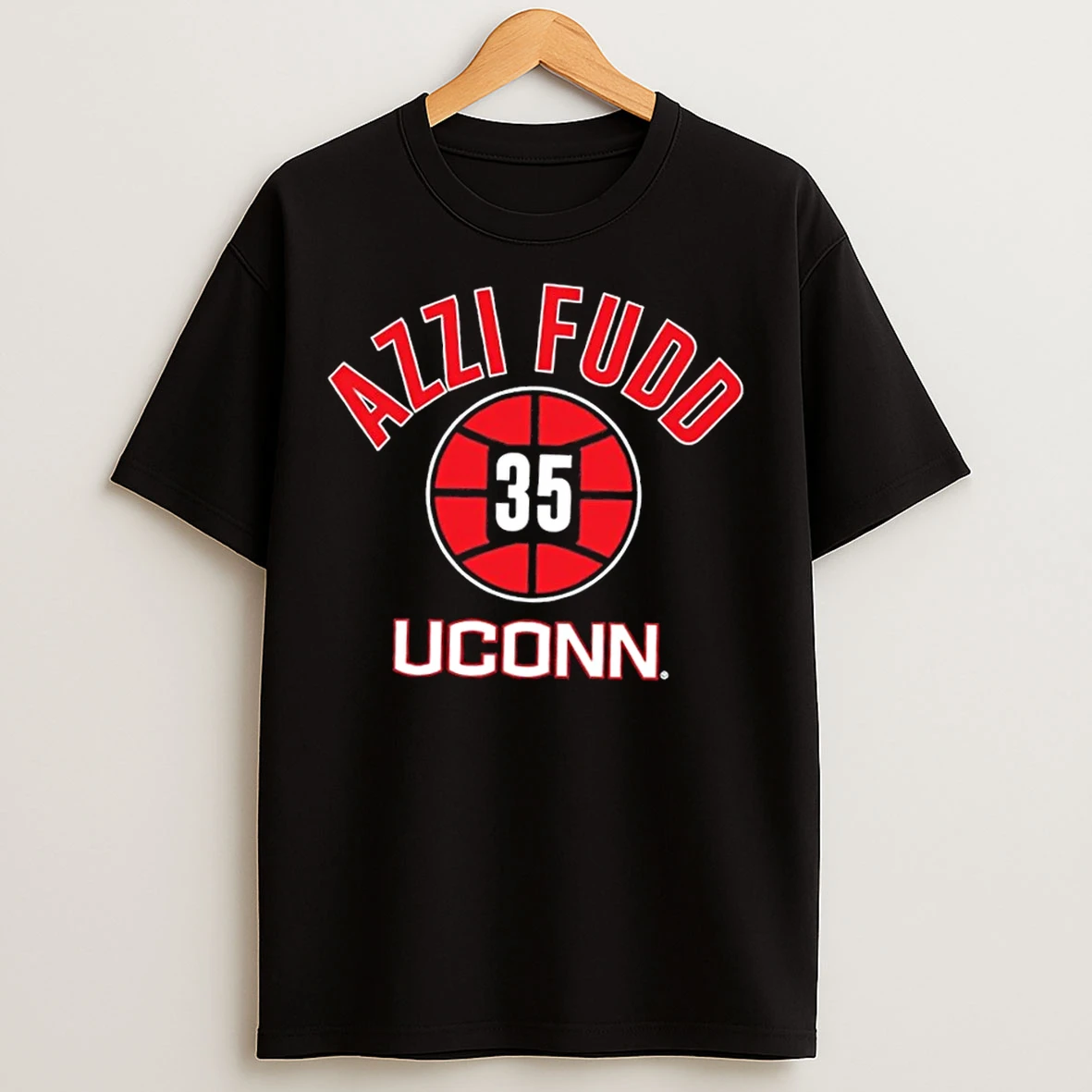 Classic Uconn Huskies Basketball Azzi Fudd Name Number Ball 35 T Shirts
