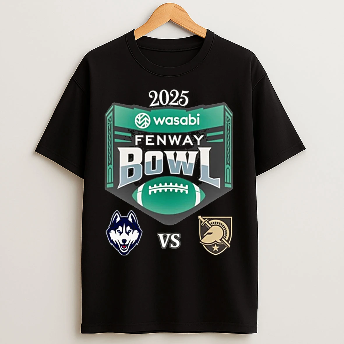 Classic Uconn Huskies Vs Army Black Knights 2025 Fenway Bowl T Shirts