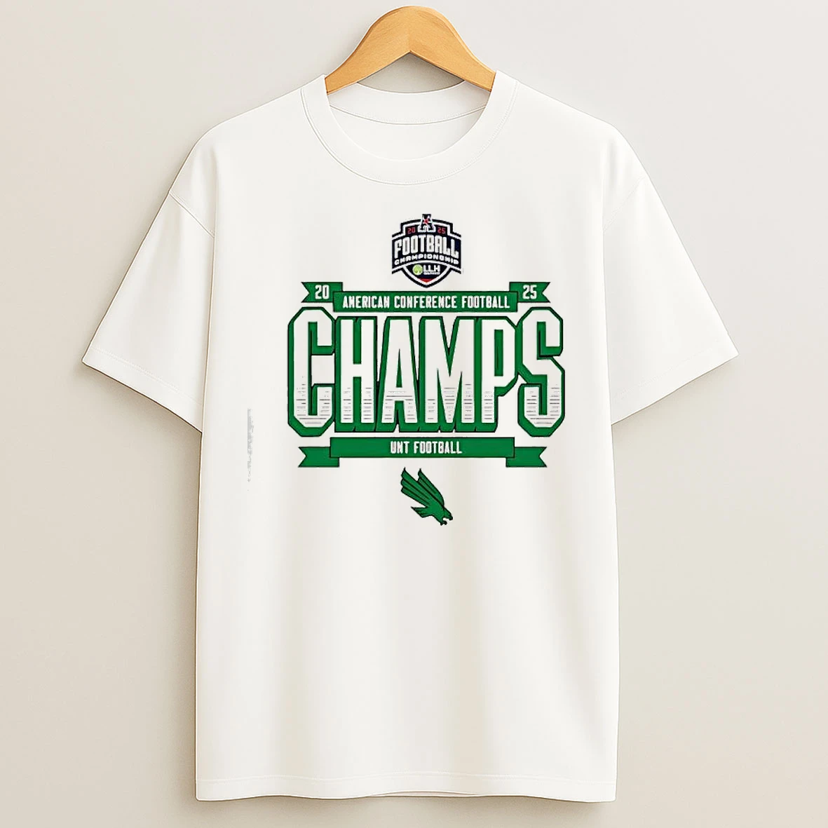 Classic Unt Football 2025 Amercan Conference Champs Logo T Shirts