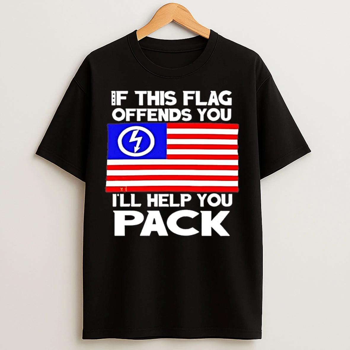 Classic Us Flag If This Flag Offends You Ill Help You Pack T Shirts