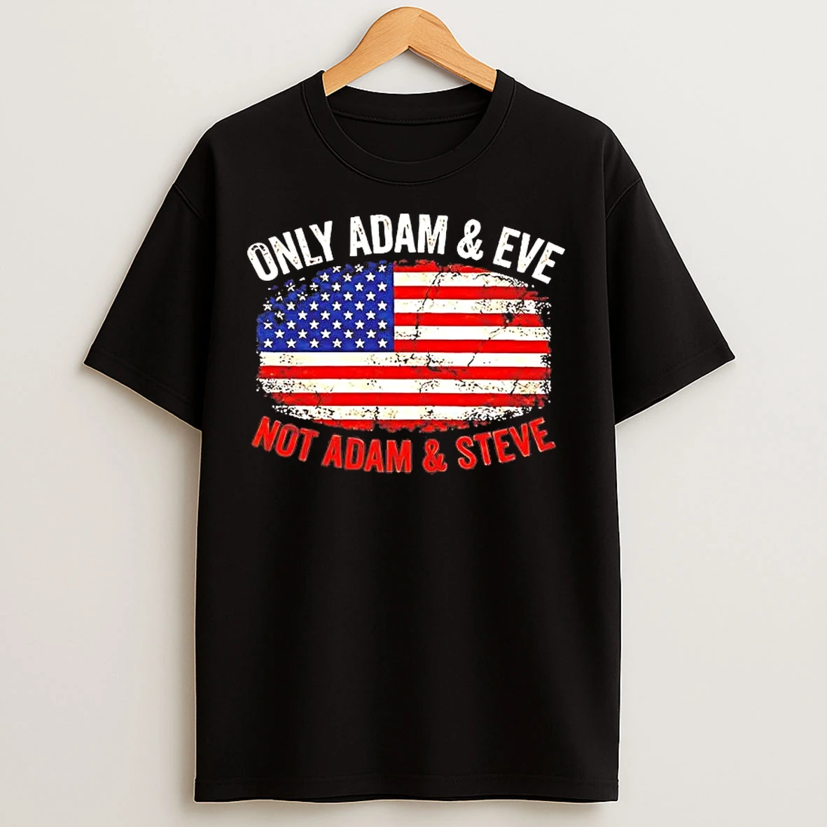 Classic Us Flag Only Adam And Eve Not Adam And Steve T Shirts