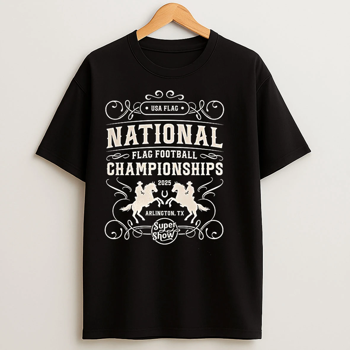Classic Usa Flag 2025 National Championships T Shirts