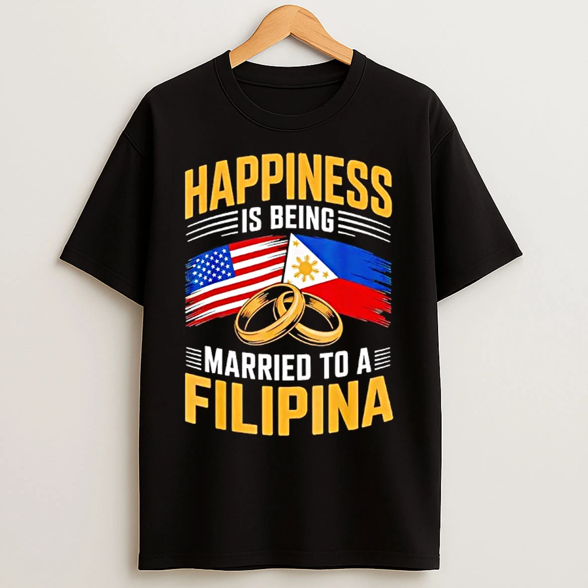 Classic Usa Married To Filipina Pinay Filipino Country Philippines T Shirts