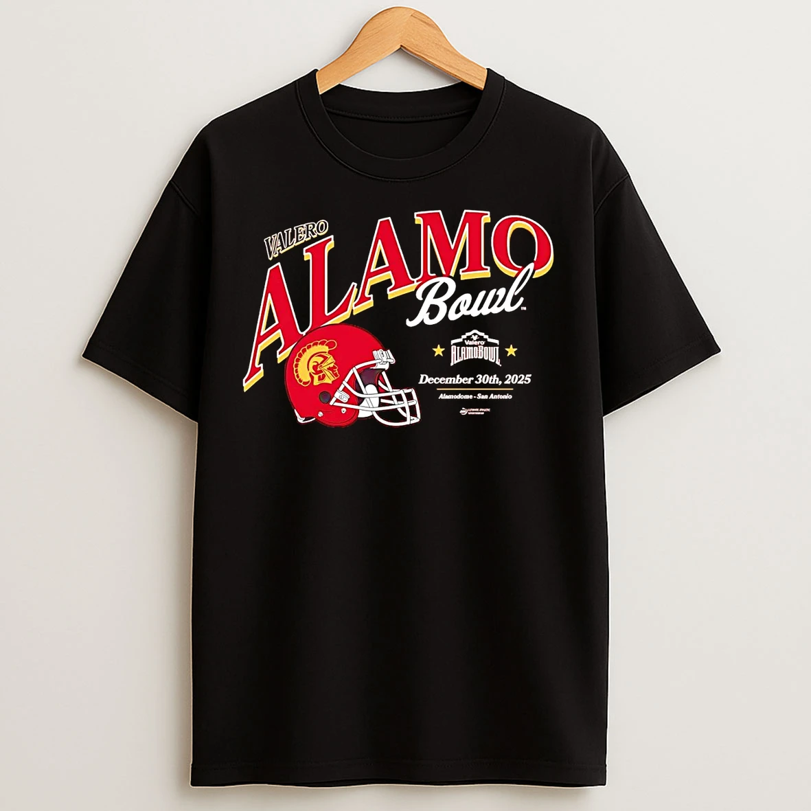 Classic Usc Trojans 2025 Valero Alamo Bowl Helmet T Shirts