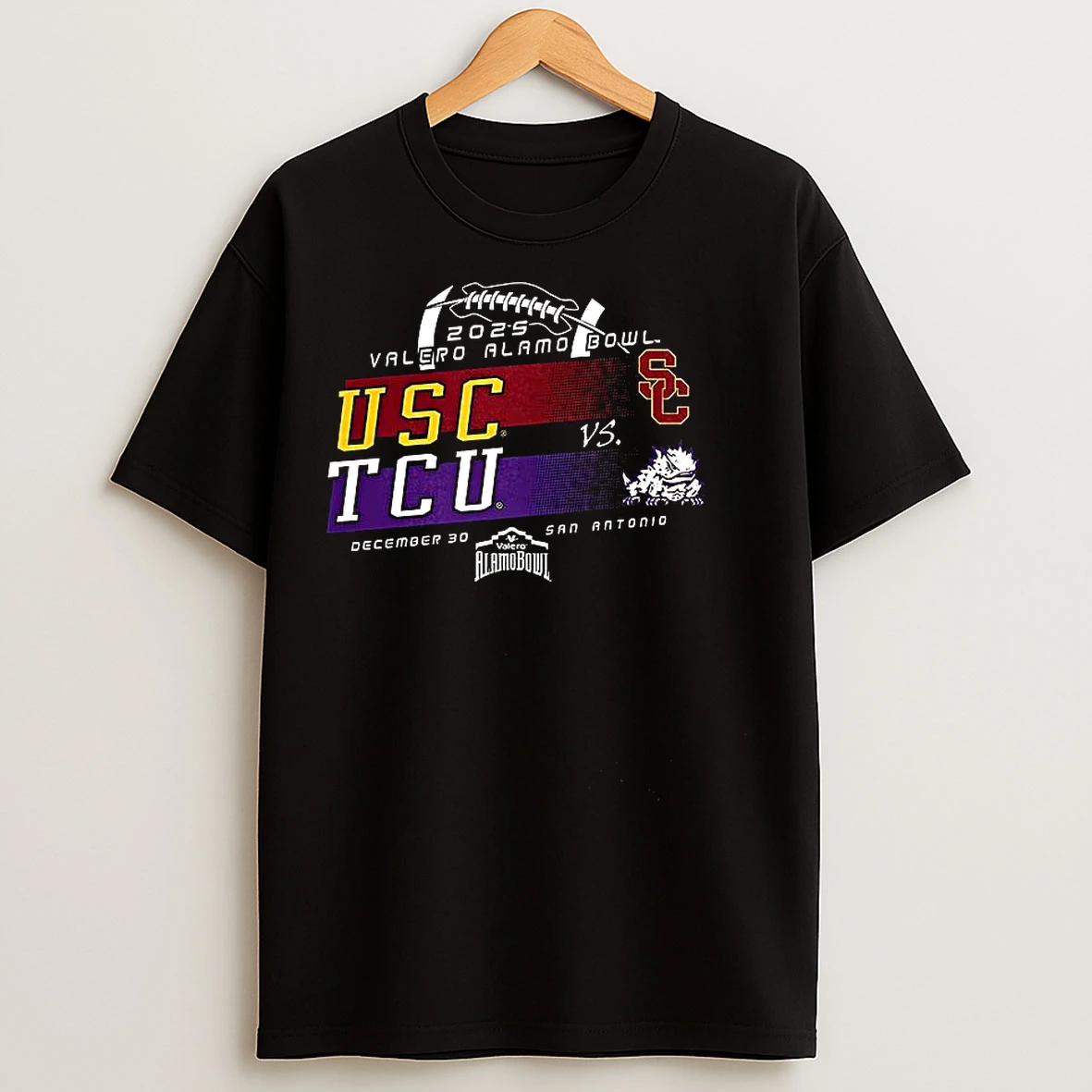 Classic Usc Vs Horned Frogs Football 2025 Valero Alamo Bowl Bound T Shirts