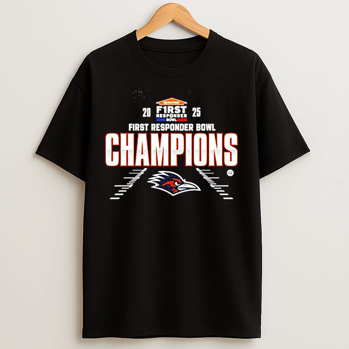 Classic Utsa Roadrunners Football 2025 First Responder Bowl Champions Classic T Shirts