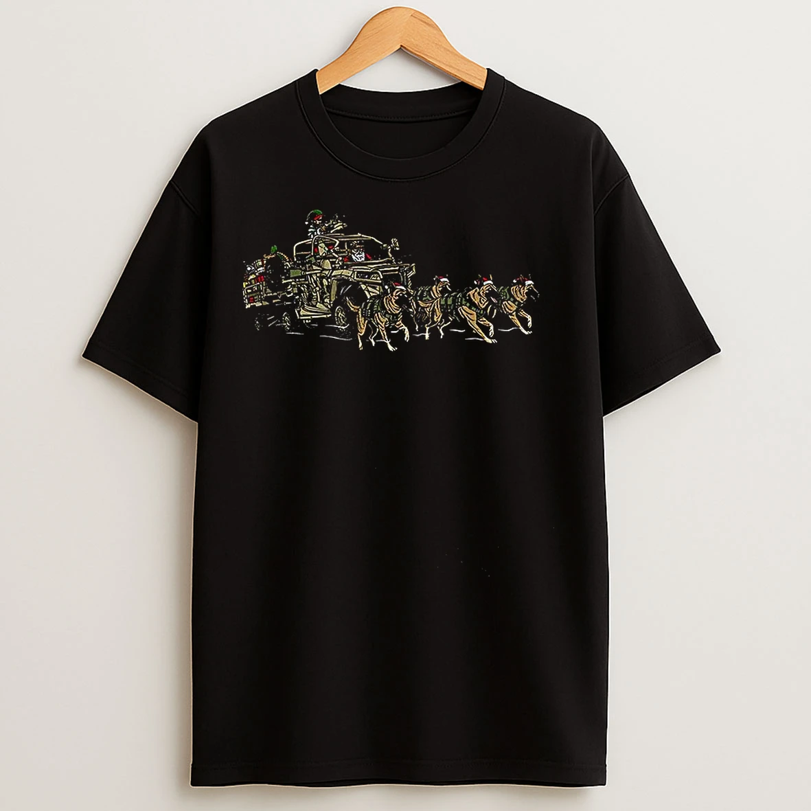 Classic Utv And K9 Santa Christmas T Shirts