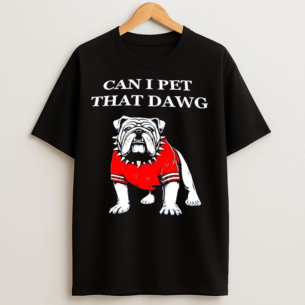 Classic University Of Georgia Bulldog Can I Pet That Dawg T Shirts