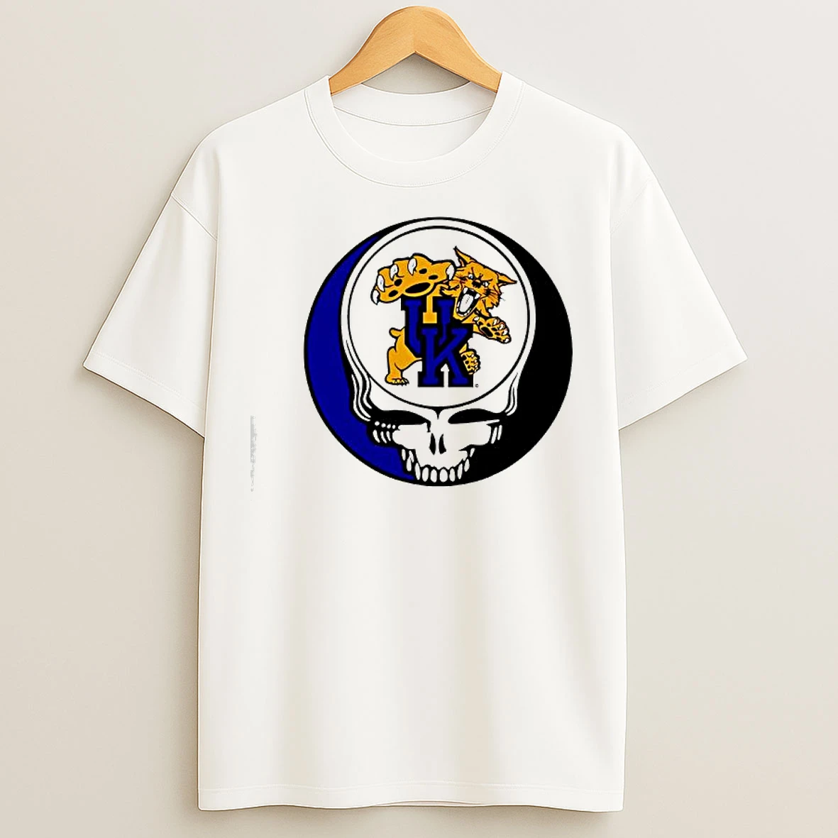 Classic University Of Kentucky And The Grateful Dead Logo T Shirts