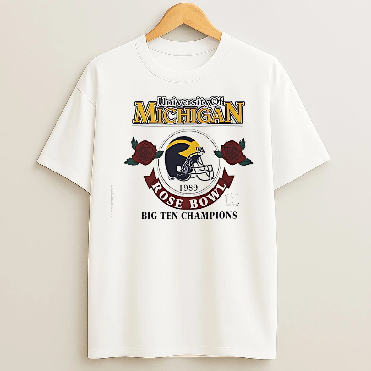 Classic University Of Michigan Wolverines Basketball Rose Bowl Big Ten Champions T Shirts