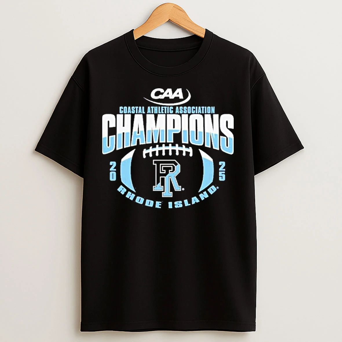 Classic University Of Rhode Island Football 2025 Caa Regular Season Champions T Shirts