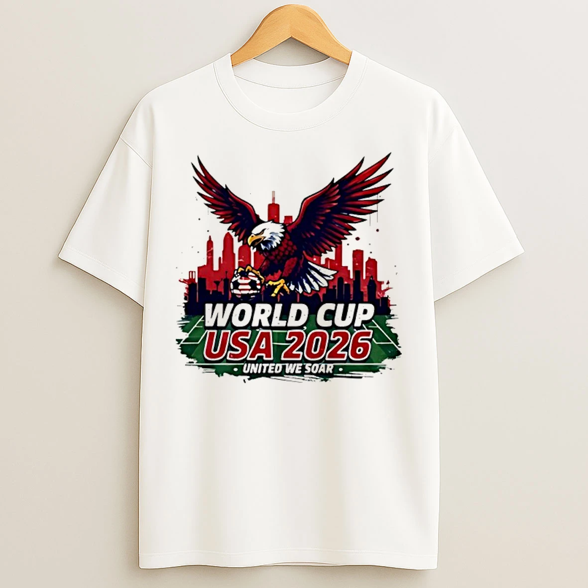 Classic Usa 2026 World Cup Eagle Soccer United We Soar T Shirts