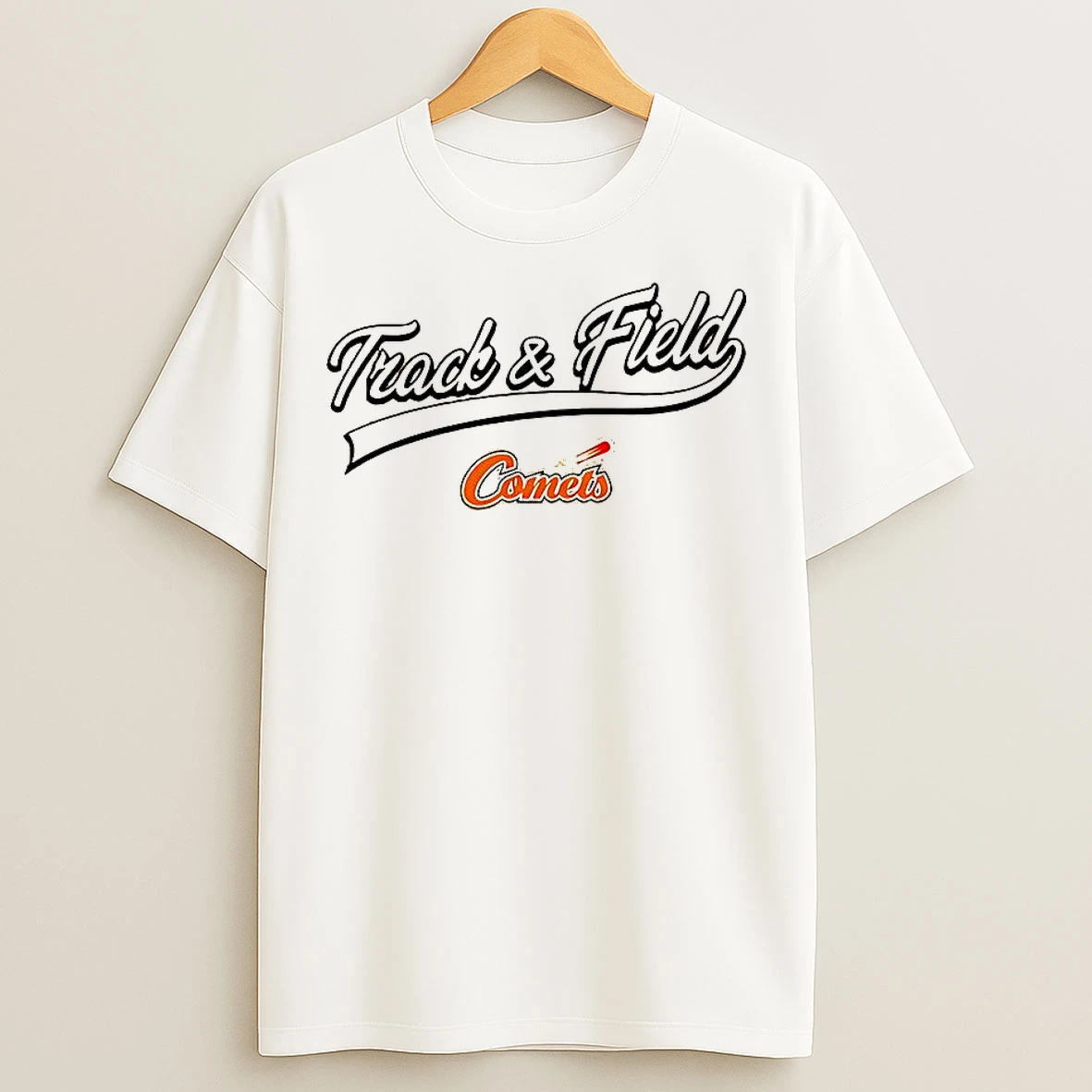 Classic Ut Dallas Texas Comets Track And Field Logo T Shirts