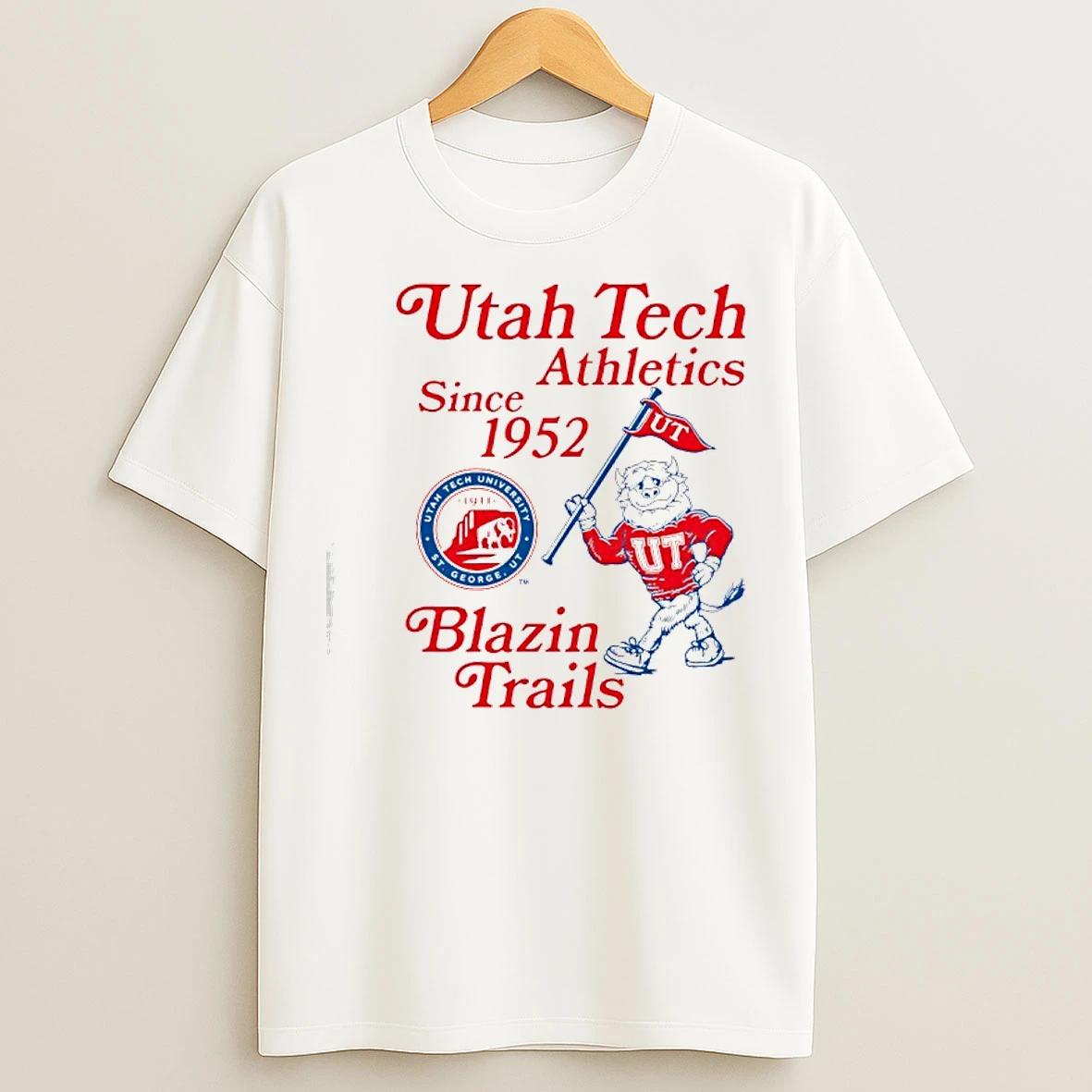Classic Utah Tech Athletics Since 1952 Blazin Trails T Shirts