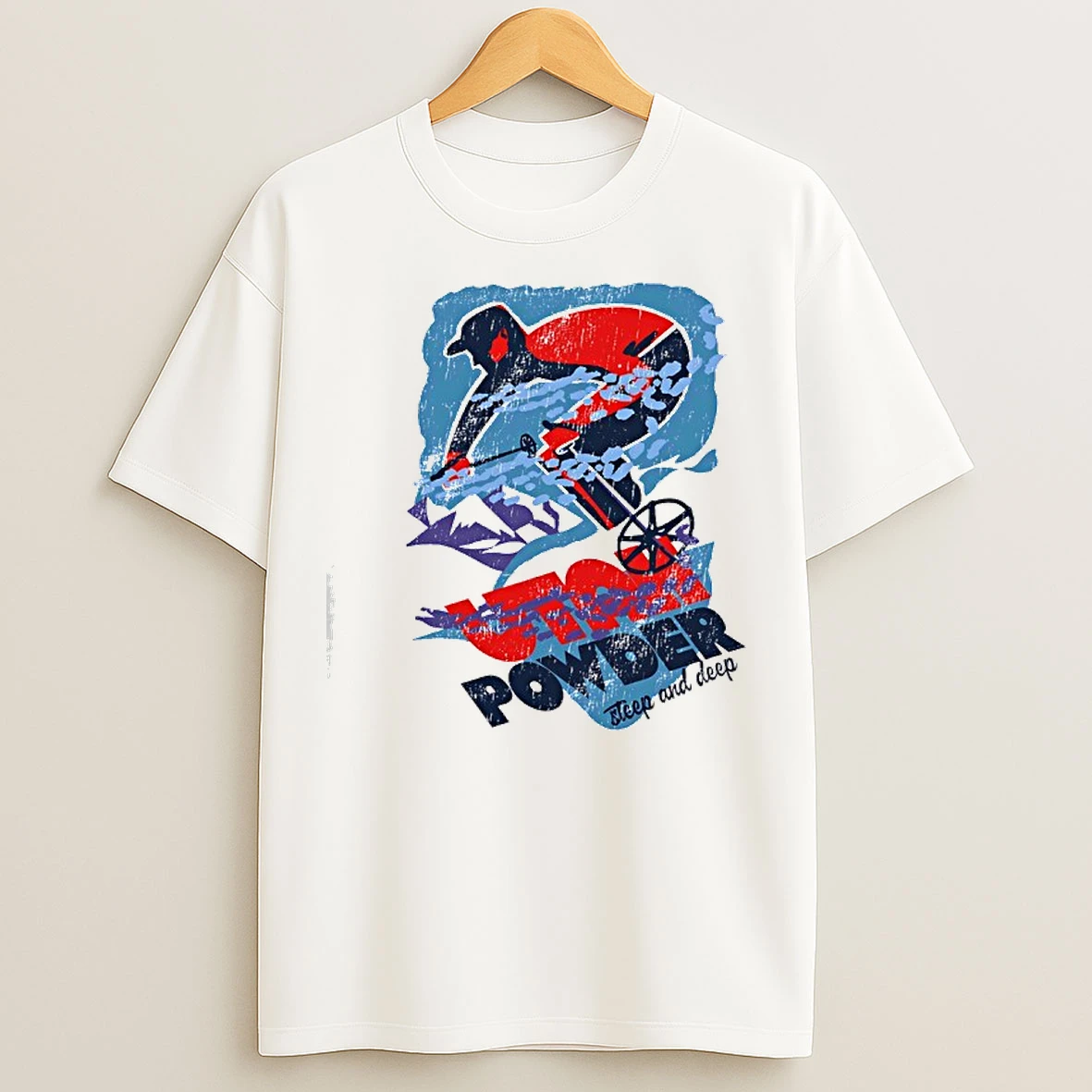 Classic Utah Utes Football Powder Steep And Deep T Shirts