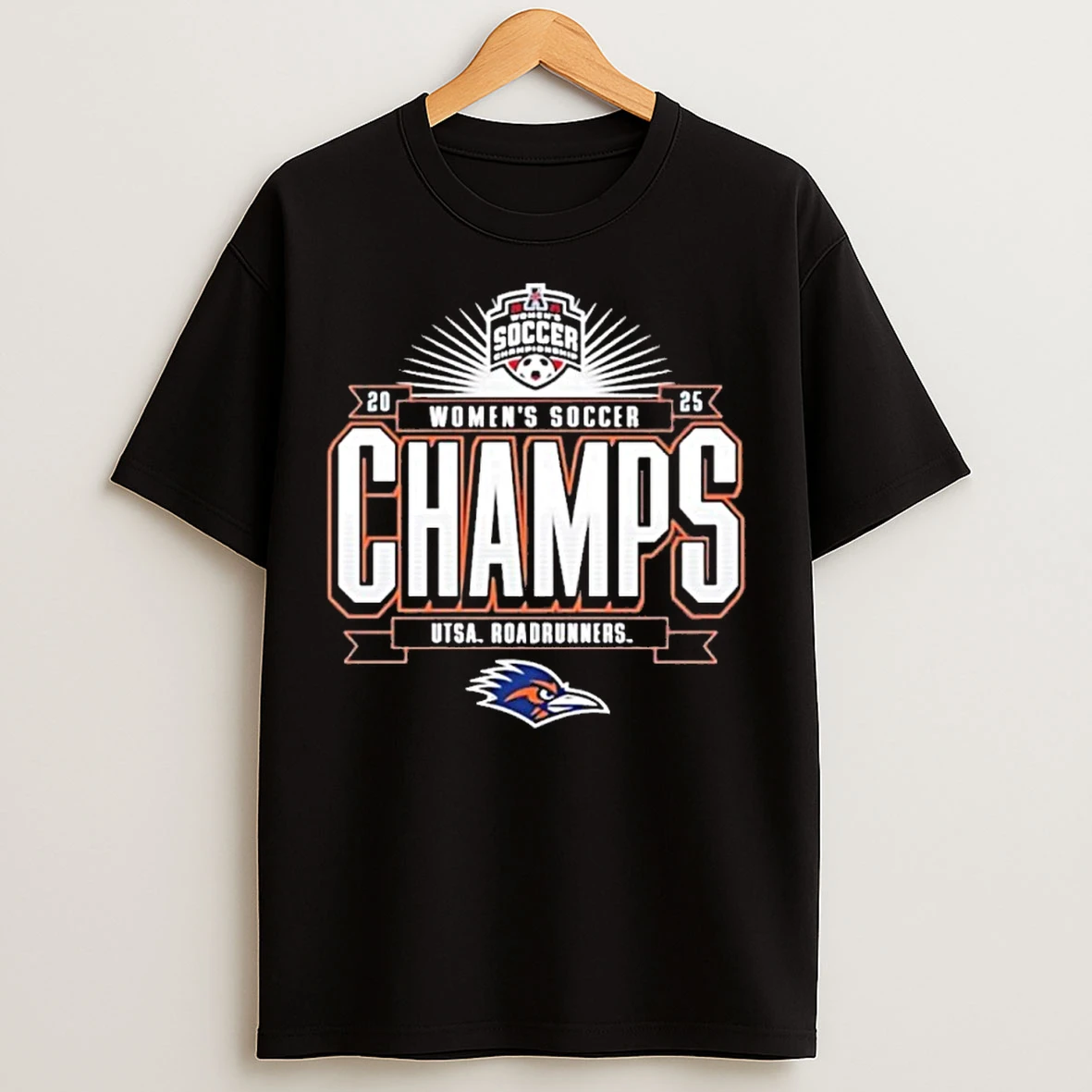 Classic Utsa Roadrunners 2025 Aac Womens Soccer Tournament Champions T Shirts