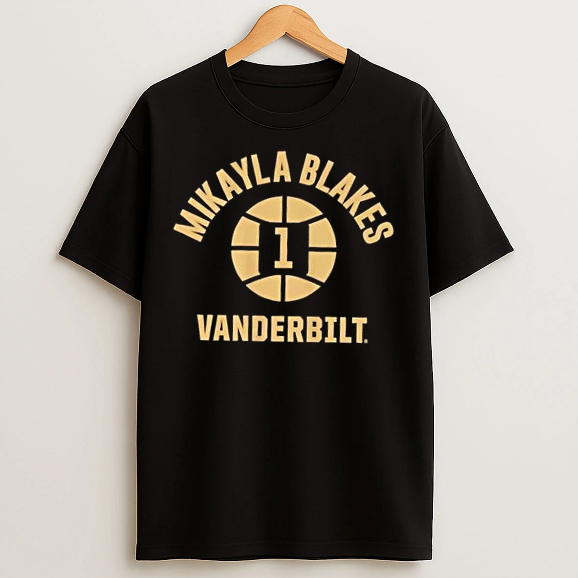 Classic Vanderbilt Basketball Mikayla Blakes Name Pose Number 1 T Shirts