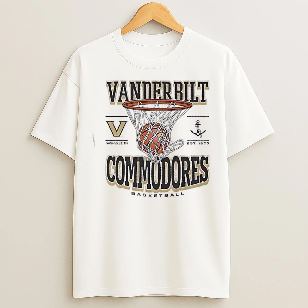 Classic Vanderbilt Commodores Basketball Game Time Nashville Tn Est 1873 T Shirts