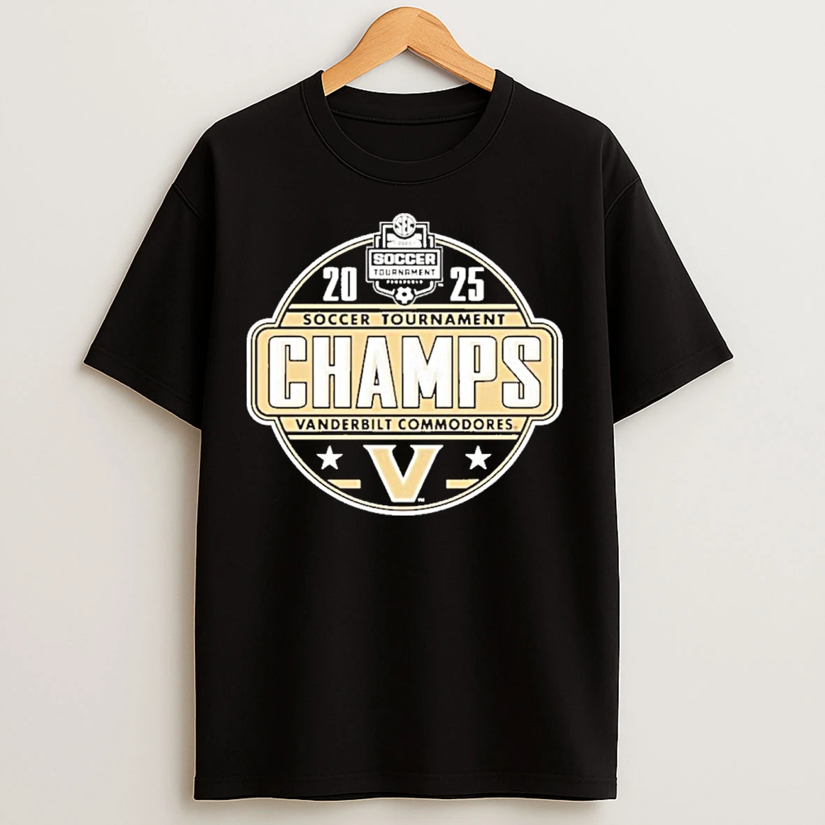Classic Vanderbilt Commodores Womens Soccer 2025 Sec Champions T Shirts