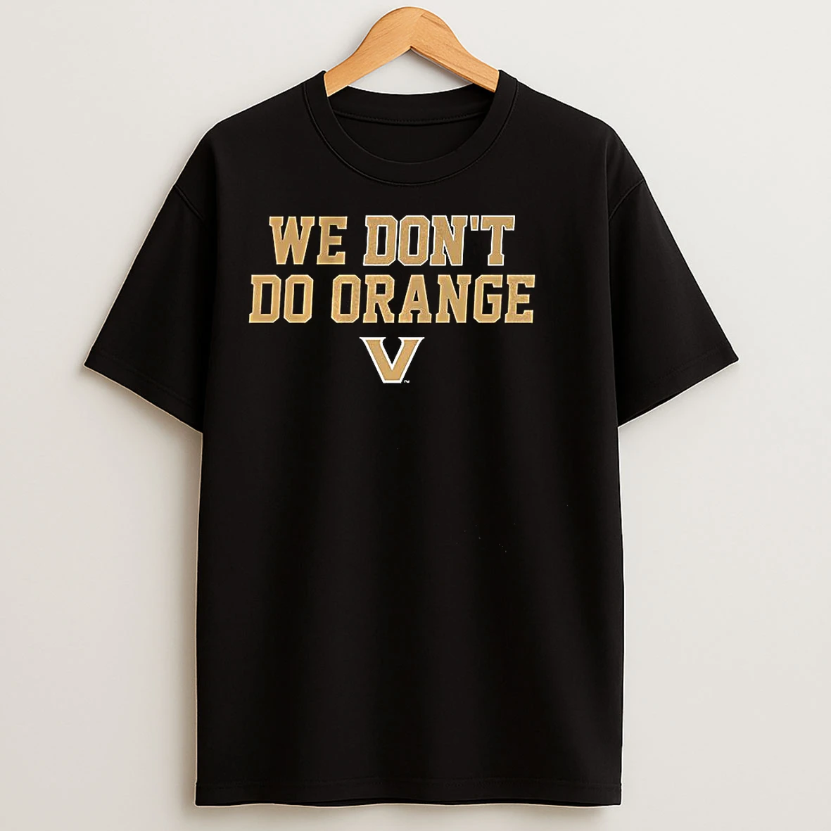 Classic Vanderbilt Commodores Football We Dont Do Orange Logo T Shirts