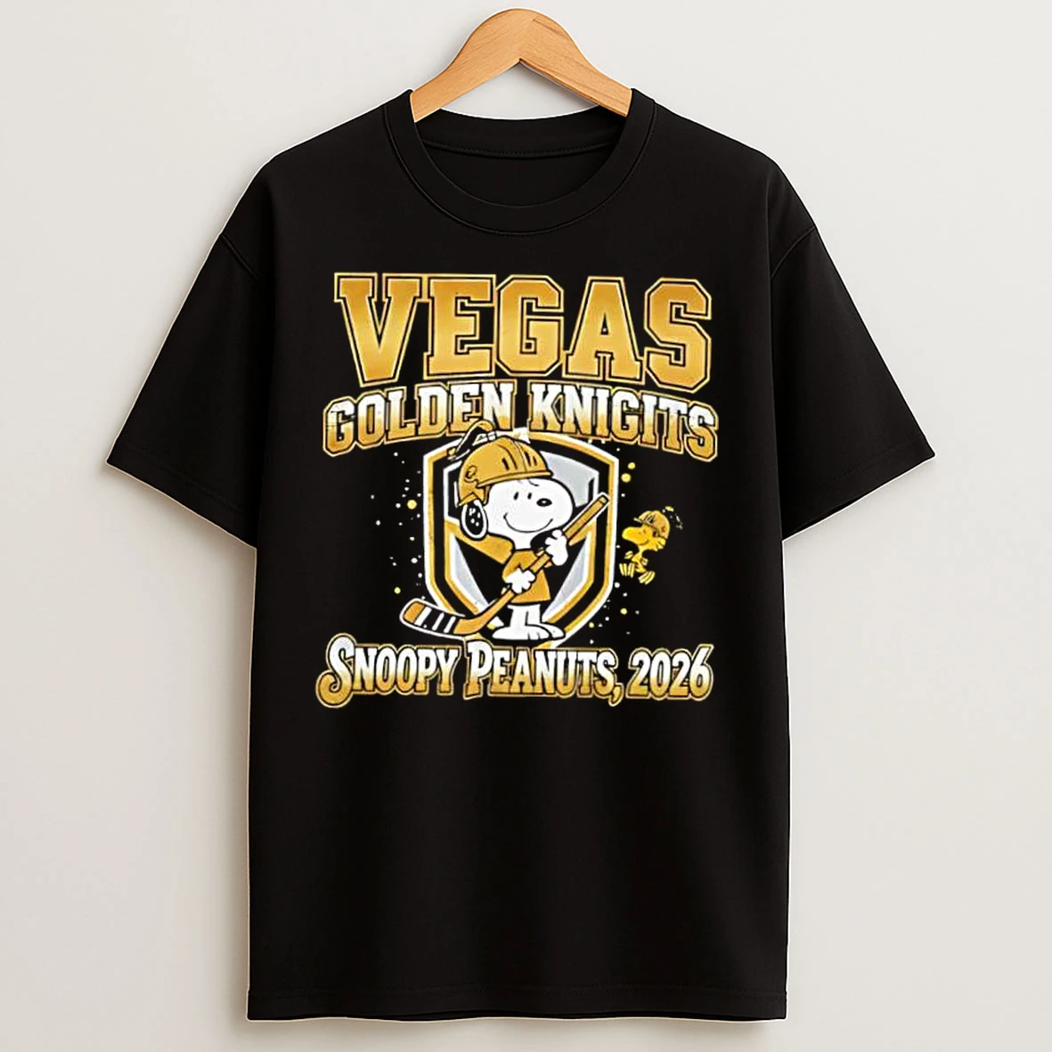 Classic Vegas Golden Knights Snoopy Peanuts 2026 T Shirts