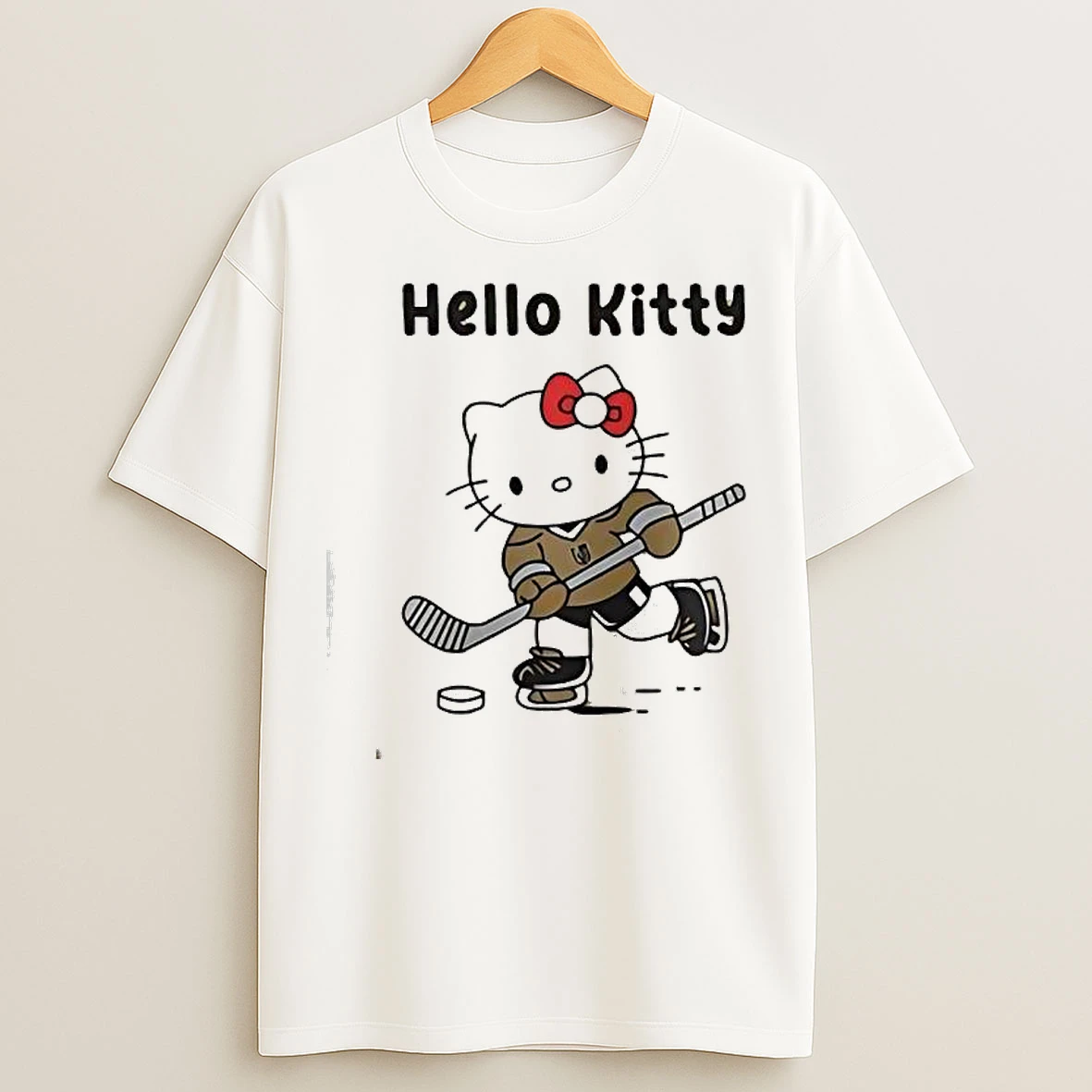 Classic Vegas Golden Knights X Hello Kitty Graphic T Shirts
