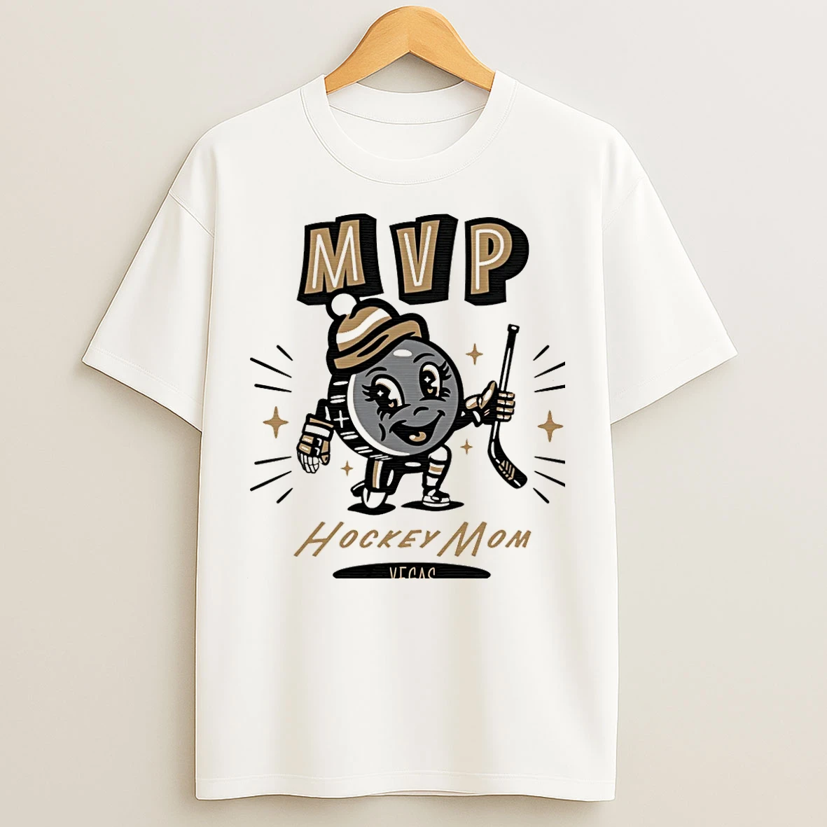 Classic Vegas Hockey Mom Mvp 2025 Cartoon Christmas T Shirts
