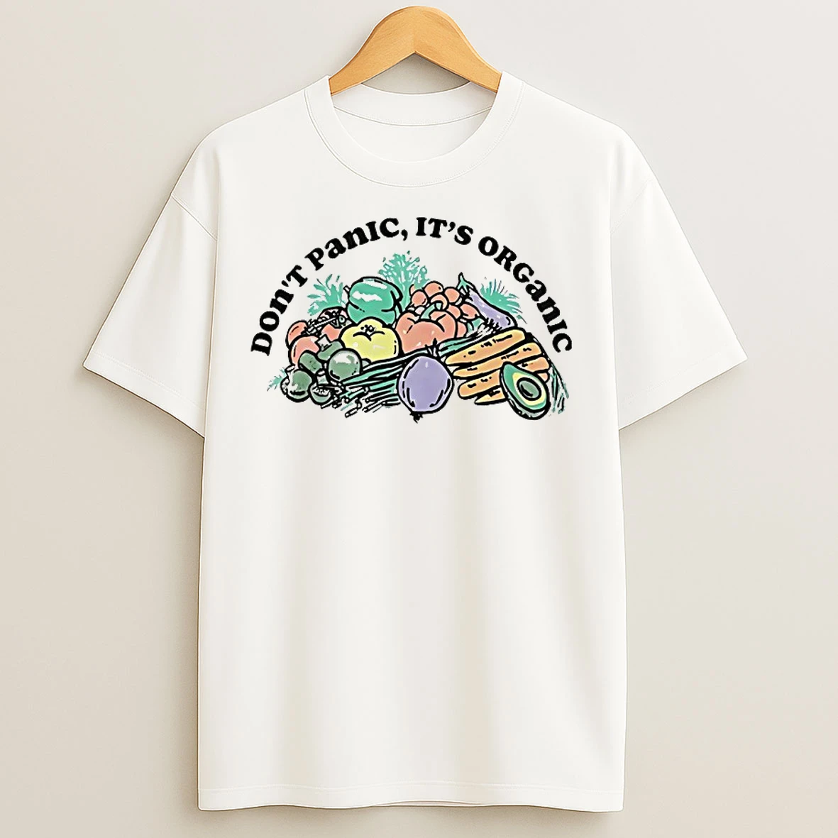 Classic Vegetable Dont Panic Its Organic T Shirts