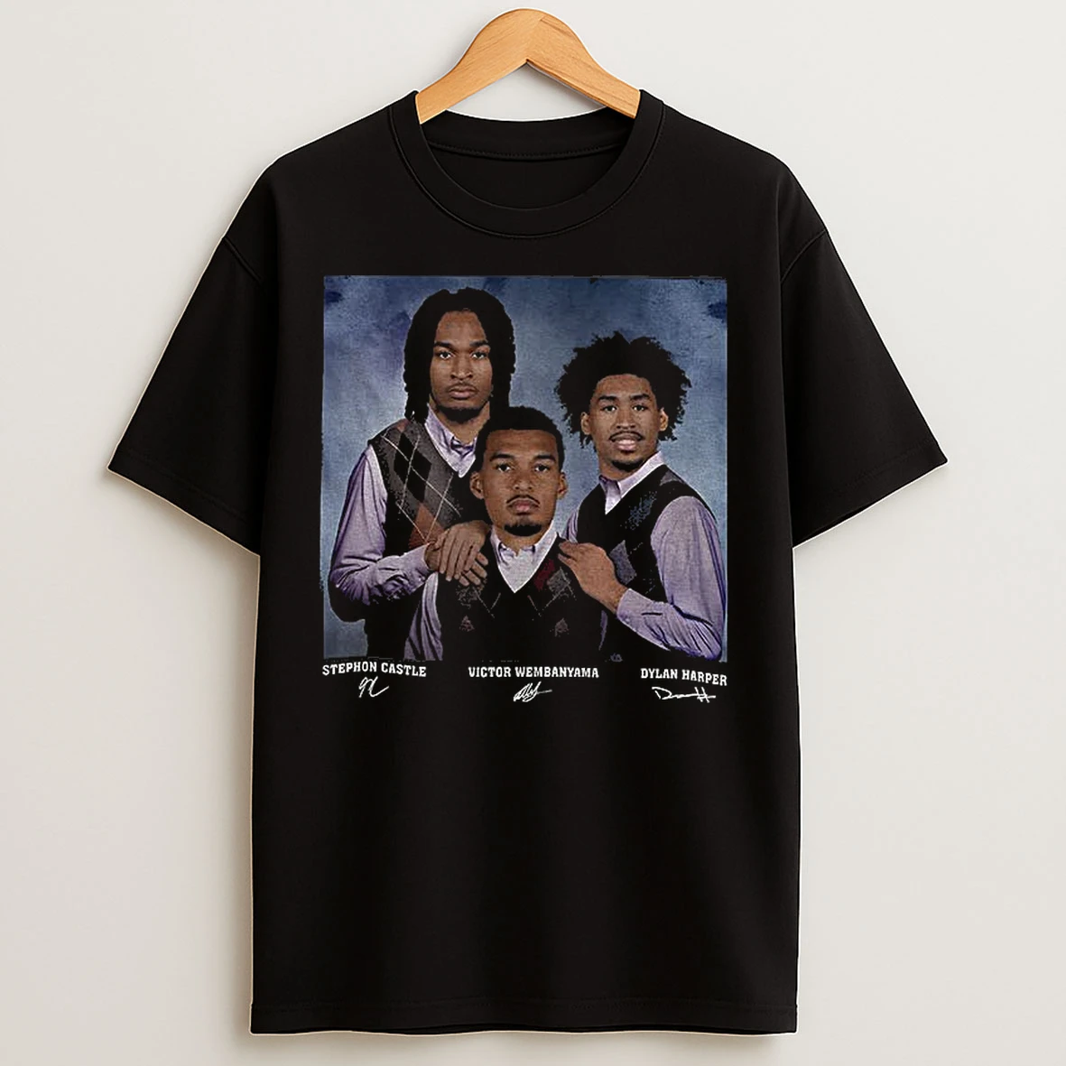 Classic Victor Wembanyama Dylan Harper Stephon Castle Basketball San Antonio Step Bros T Shirts