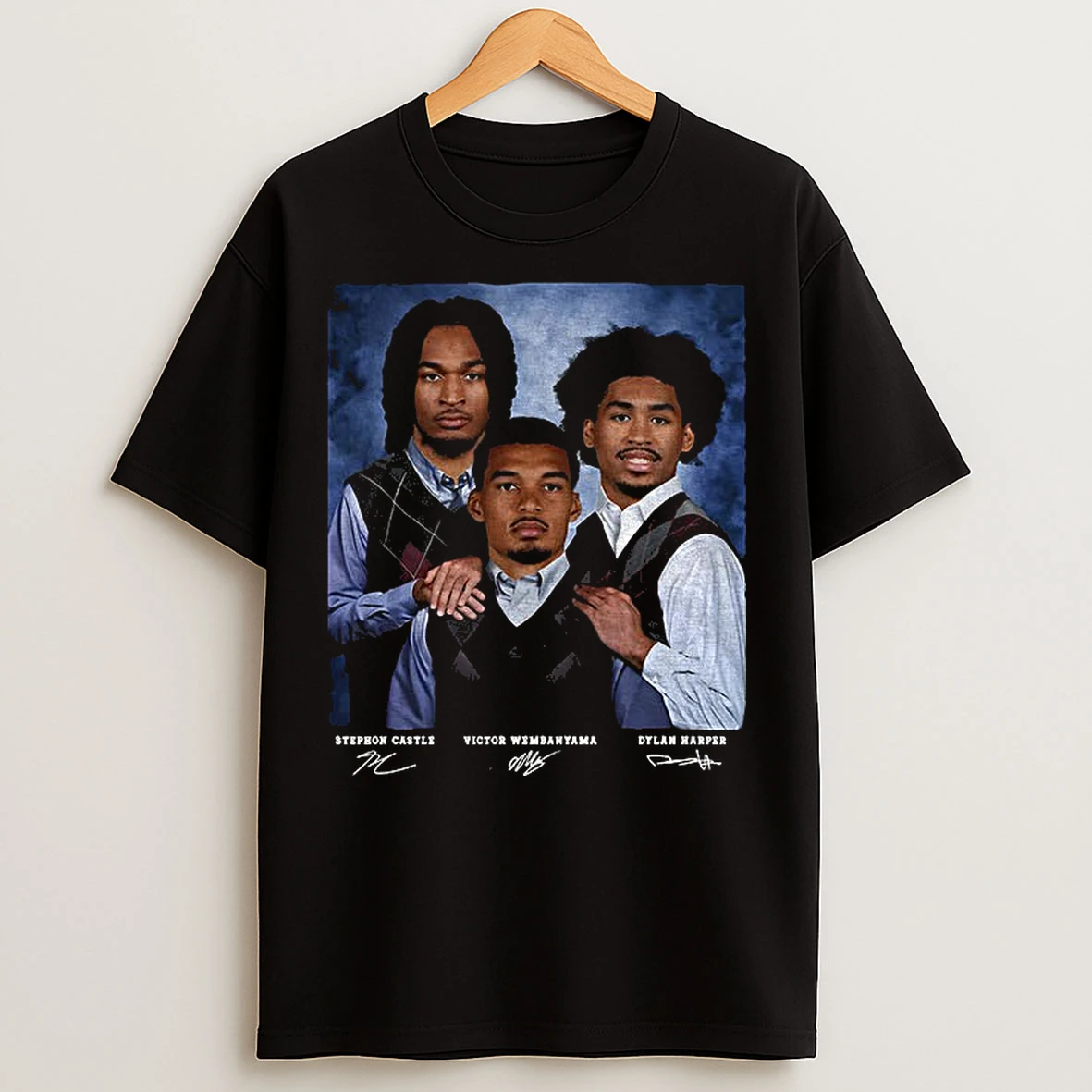 Classic Victor Wembanyama Dylan Harper Stephon Castle San Antonio Spurs Basketball Step Brothers Vintage T Shirts
