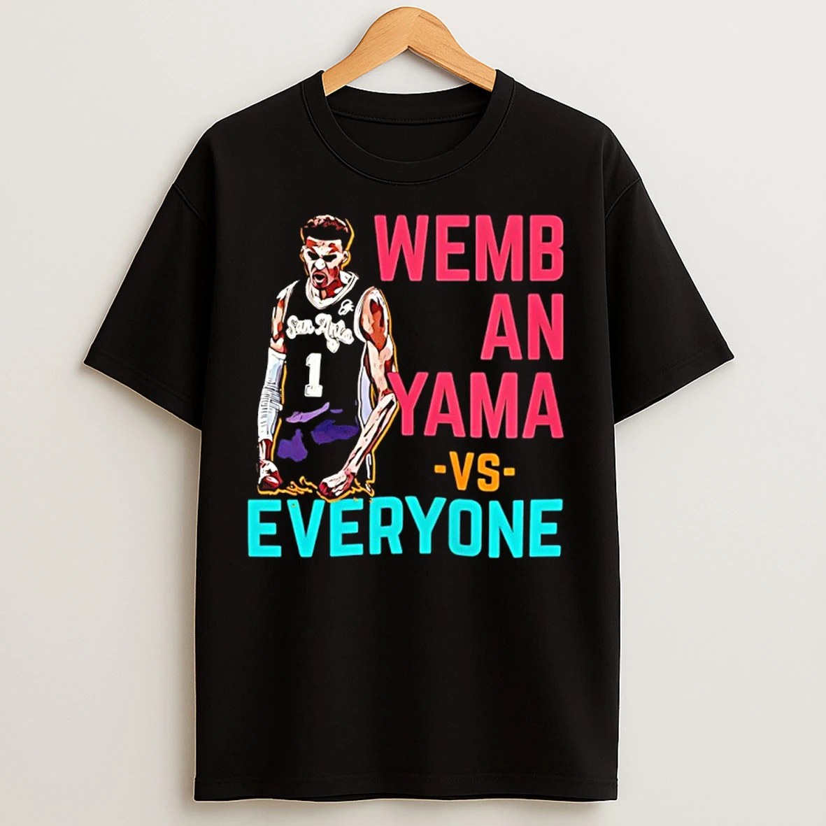 Classic Victor Wembanyama San Antonio Spurs Wembanyama Vs Everyone T Shirts