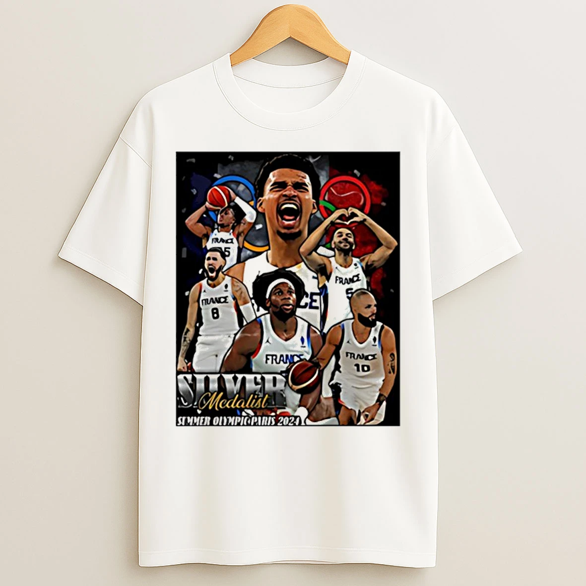 Classic Victor Wembanyama Silver Medalist Super Olympics T Shirts