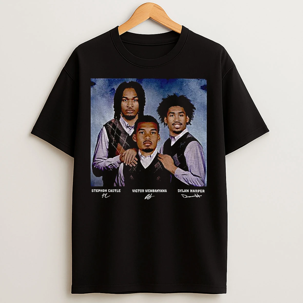 Classic Victor Wembanyama Stephon Castle Dylan Harper Nba Spurs Step Bros T Shirts
