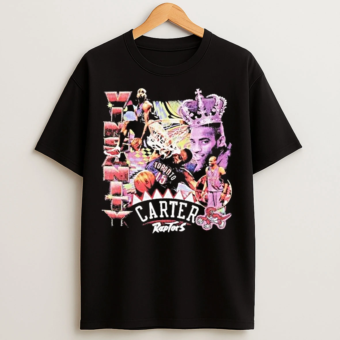Classic Vince Carter King Vinsanity Toronto Raptors T Shirts