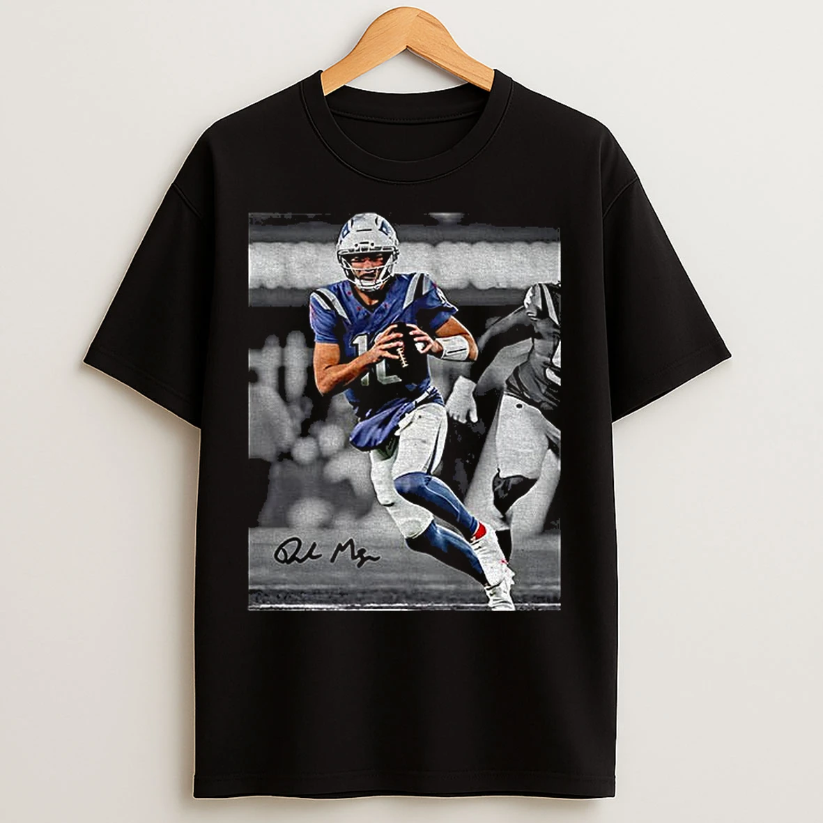 Classic Vintage 90s Drake Maye Signature Photo T Shirts