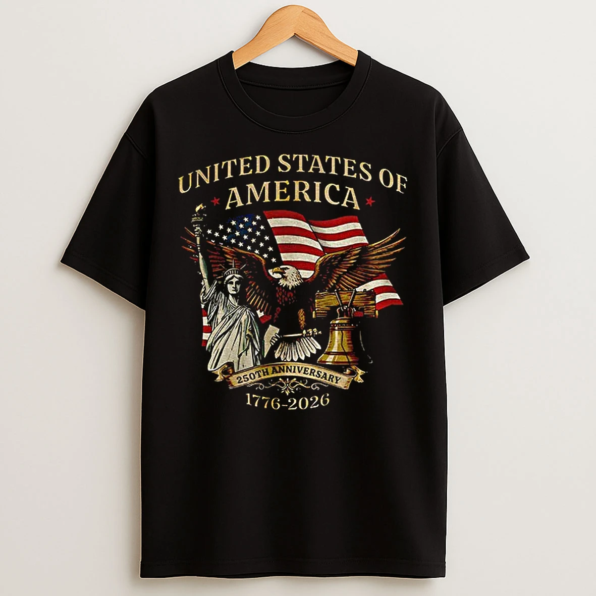 Classic Vintage American Birthday America 250th Anniversary 1776 2026 T Shirts