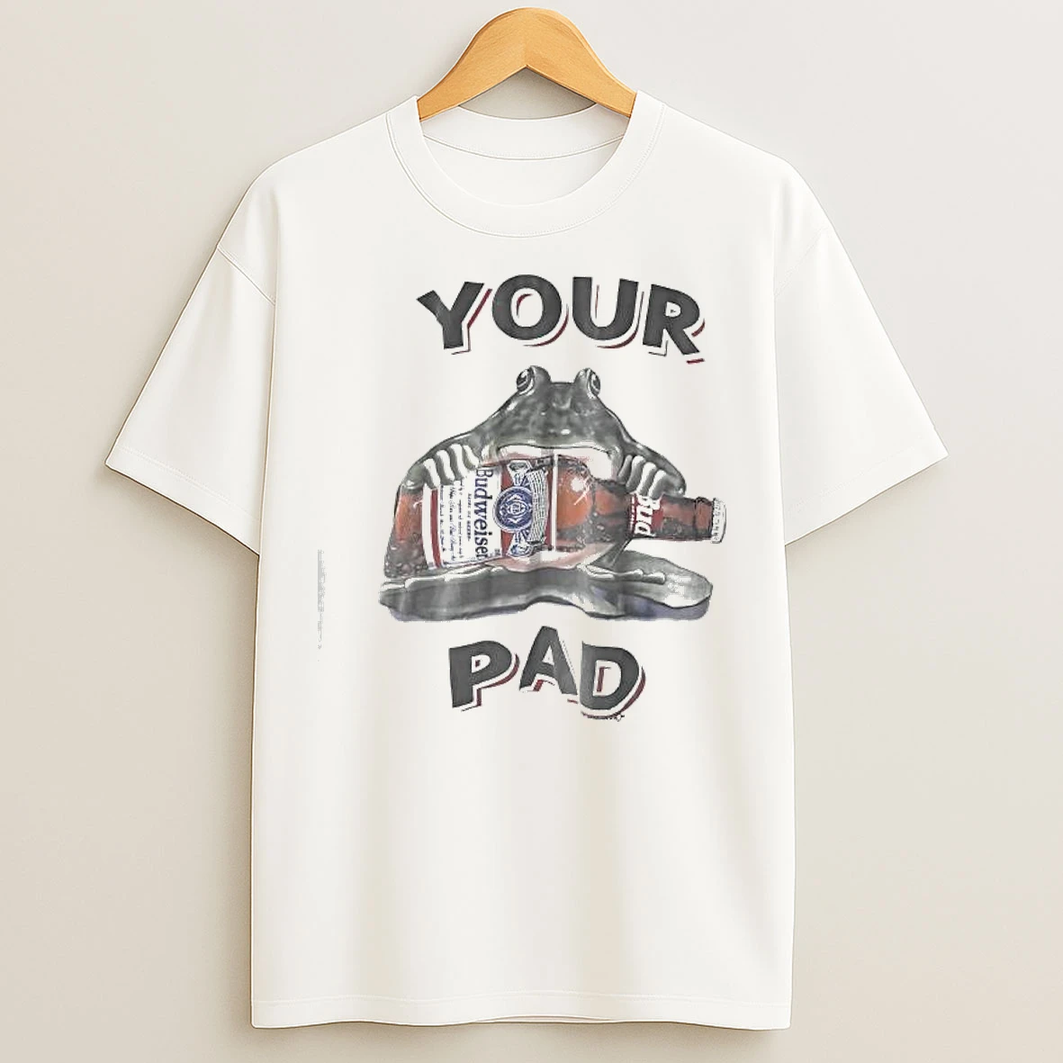 Classic Vintage Budweiser Frogs Large Your Bud Your Pad T Shirts