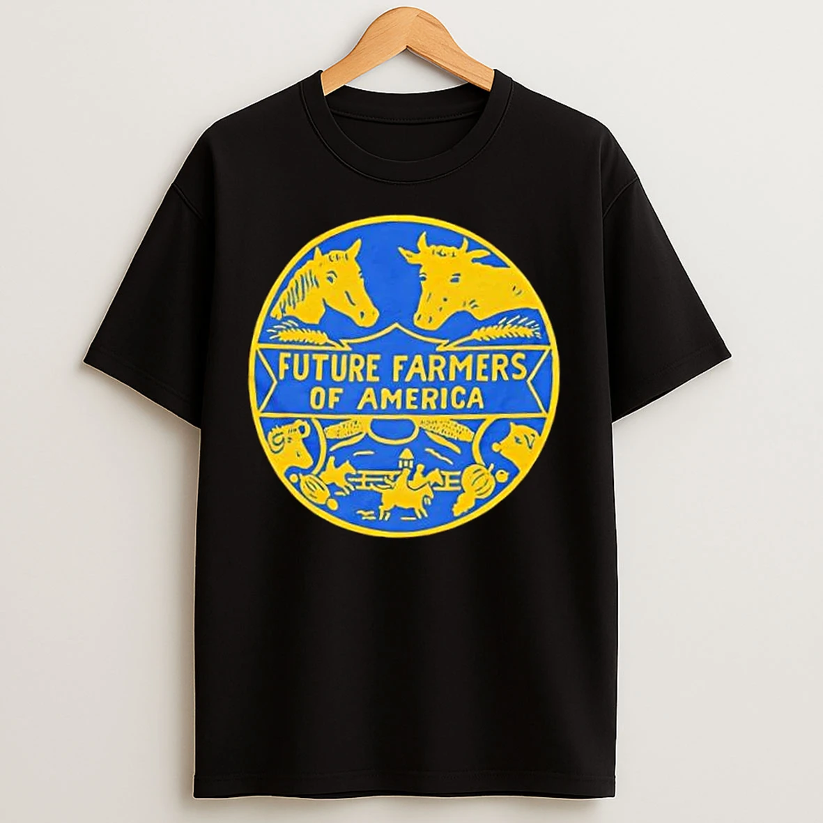 Classic Vintage Ffa Future Farmers Of America Emblem Animals T Shirts