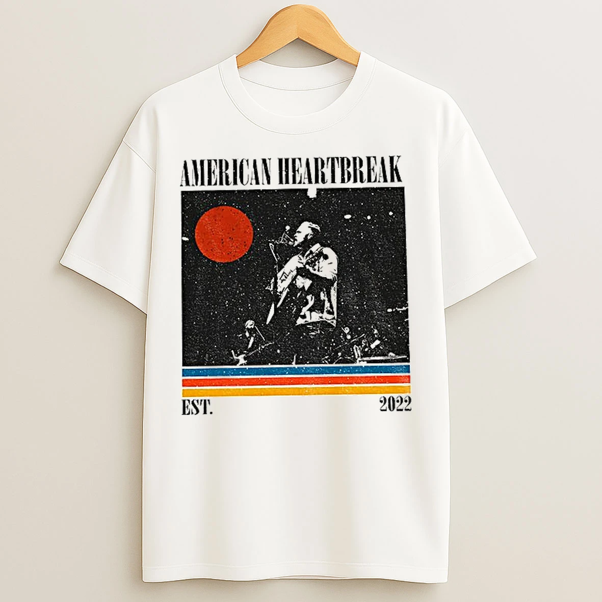 Classic Vintage Zach Bryan American Heartbreak Est 2022 T Shirts
