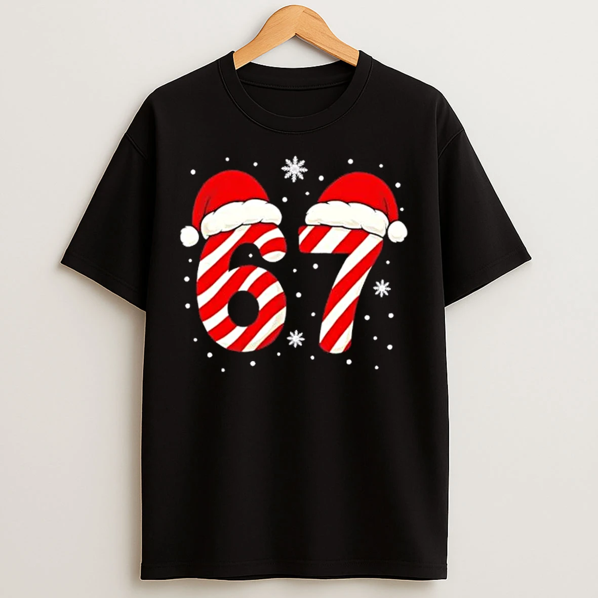 Classic Viral 67 Candy Canes Santa 6 7 Christmas T Shirts
