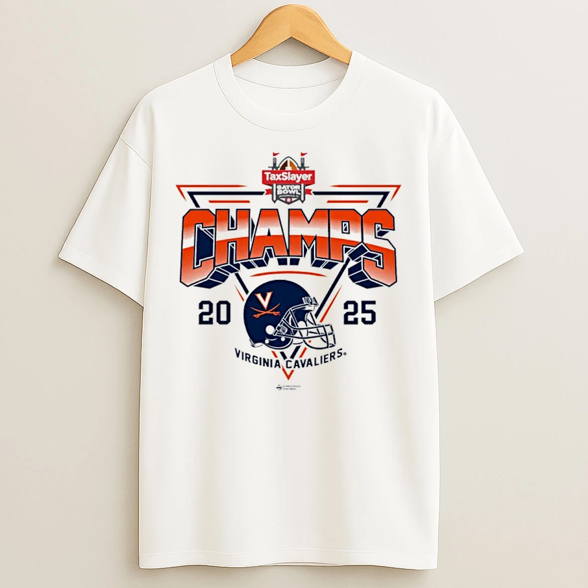 Classic Virginia Cavaliers 2025 Taxslayer Gator Bowl Champions T Shirts