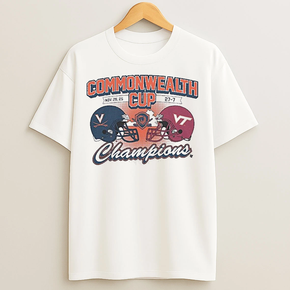 Classic Virginia Cavaliers Commonwealth Cup Winner 2025 Score T Shirts