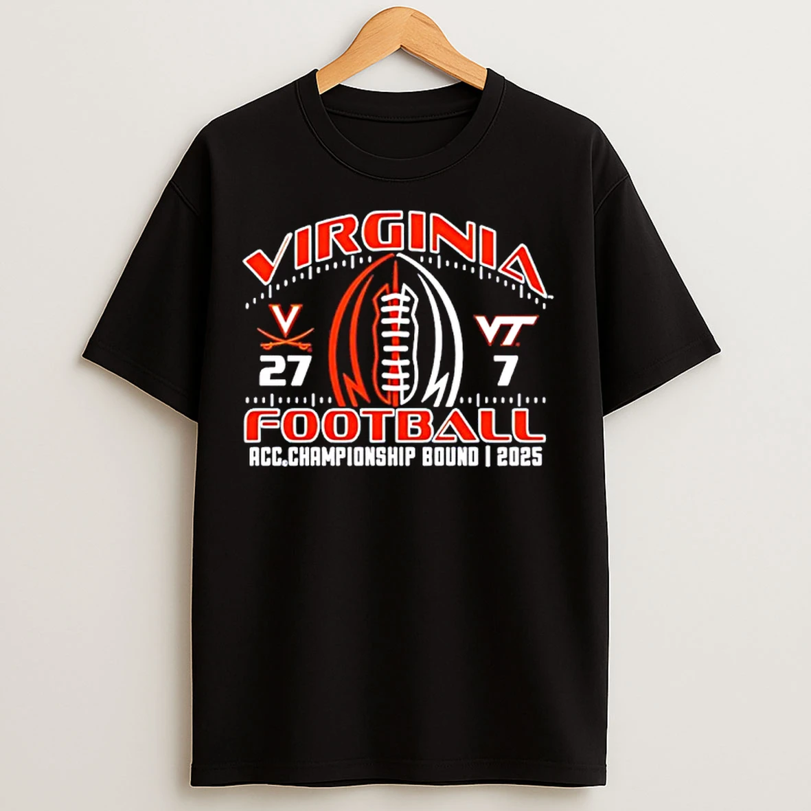 Classic Virginia Football 2025 Battle Acc Championship Bound Score T Shirts