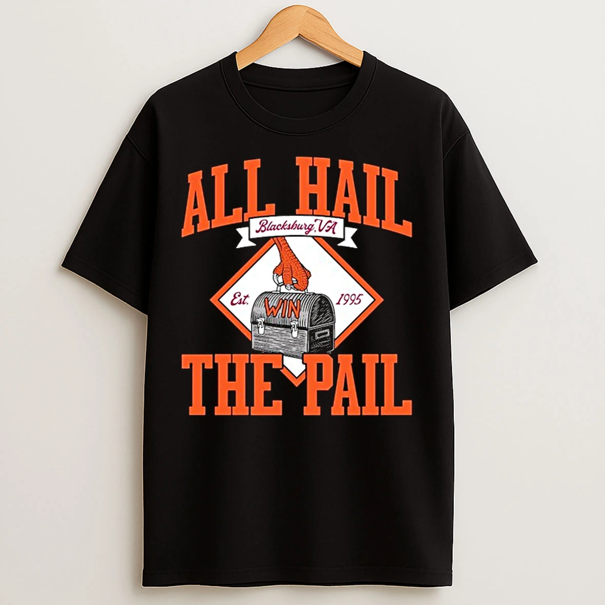 Classic Virginia Tech Hokies All Hail The Pail Est 1995 T Shirts