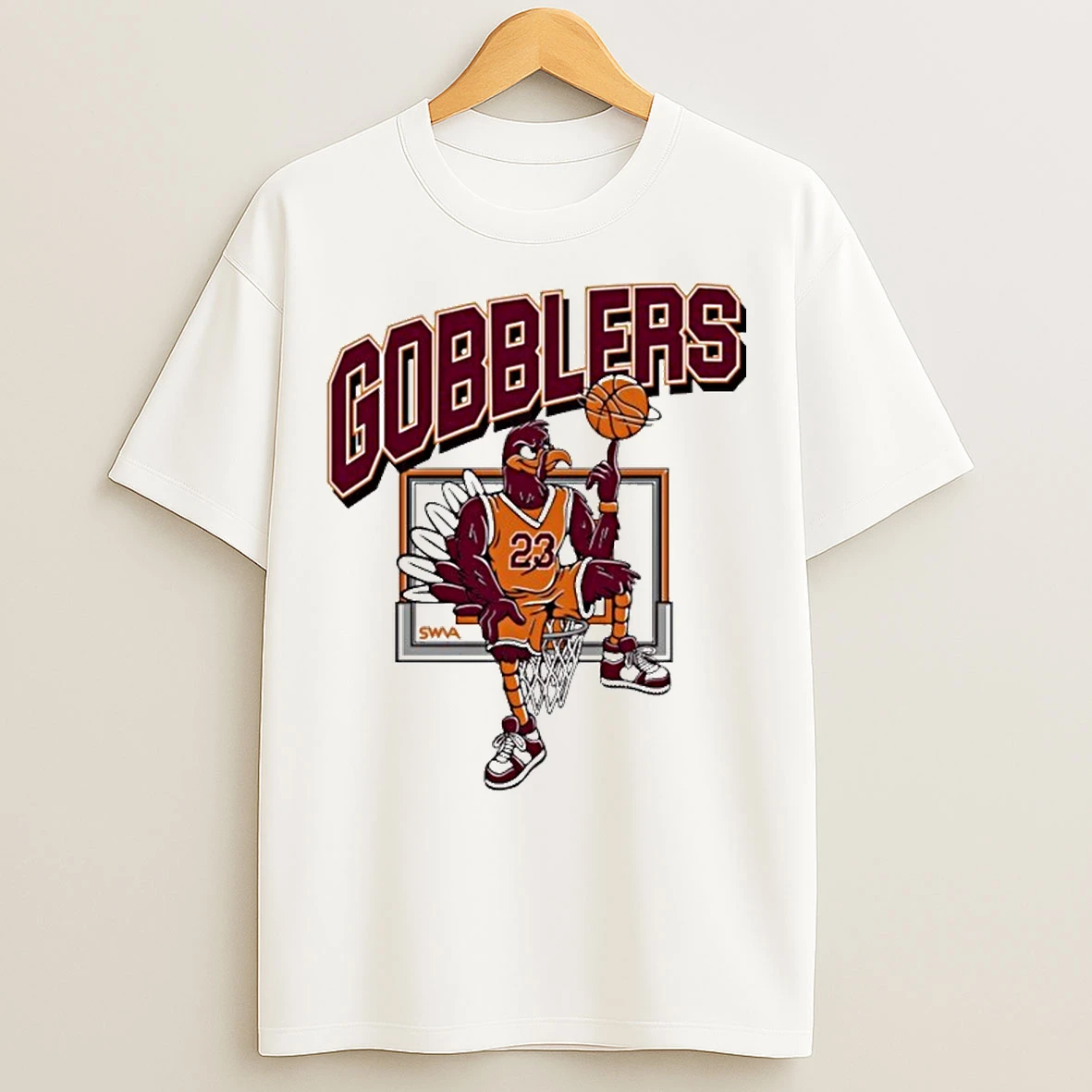 Classic Virginia Tech Hokies Hoopin Gobblers Mascot T Shirts