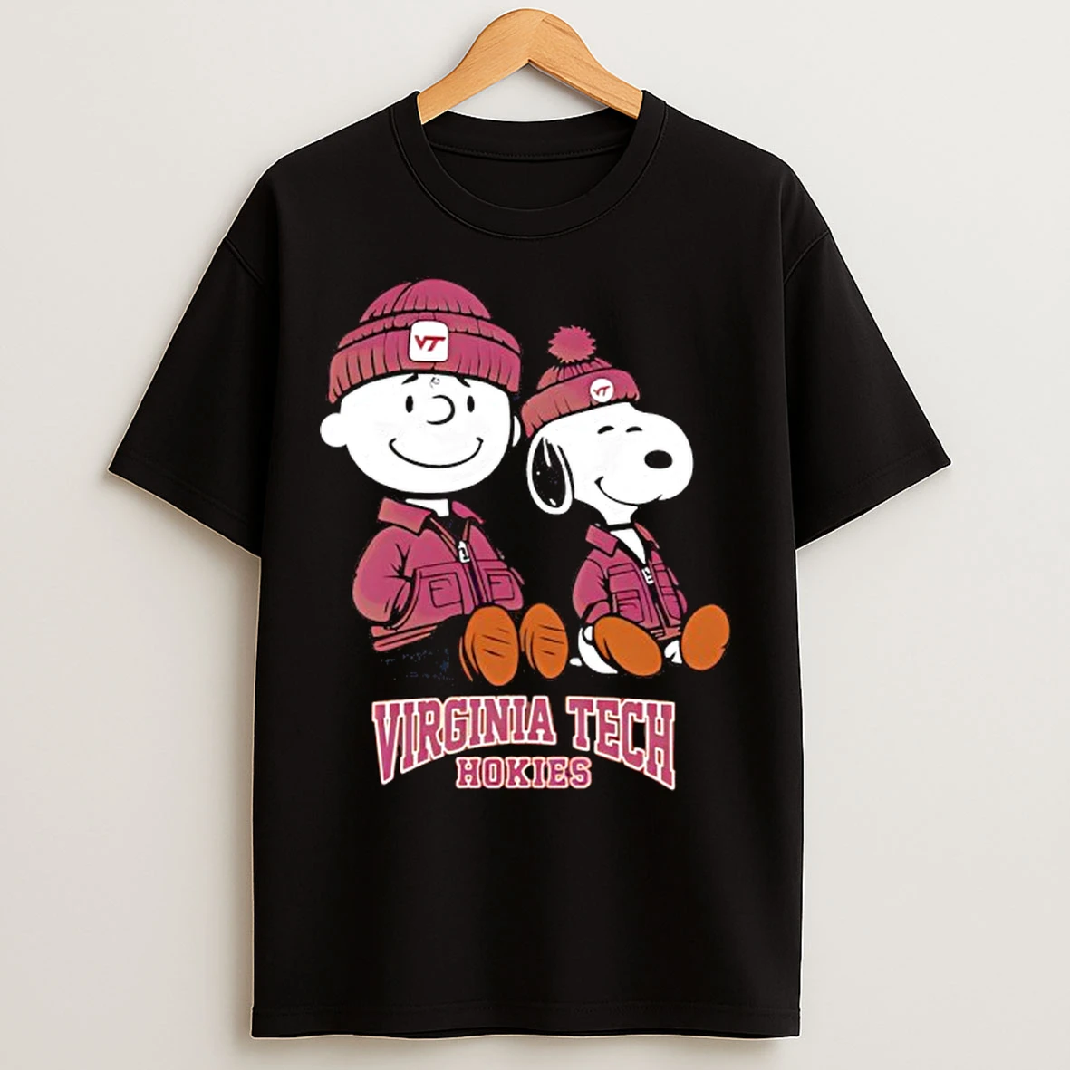 Classic Virginia Tech Hokies X Snoopy And Charlie Brown T Shirts