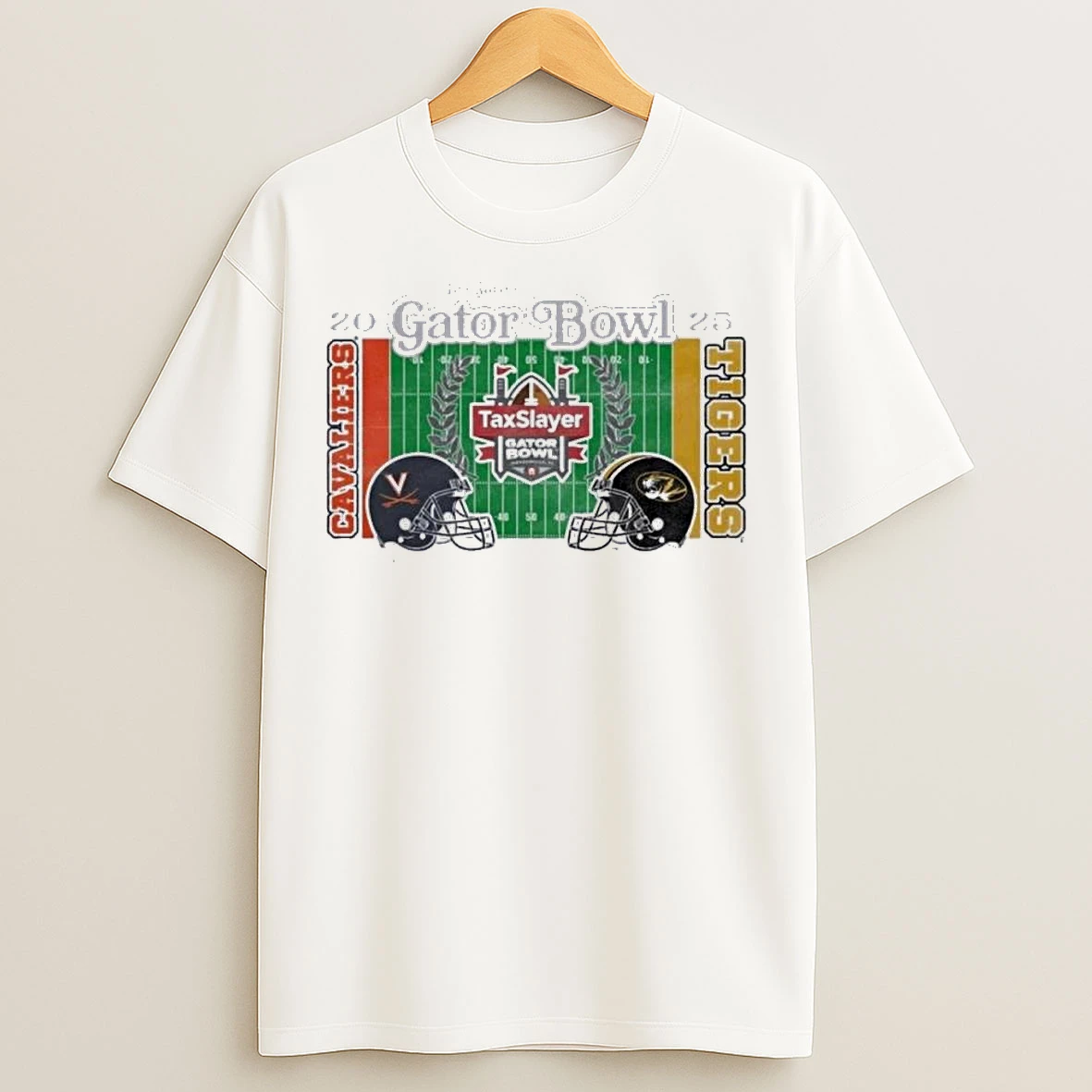 Classic Virginia Vs Mizzou 2025 Gator Bowl Vintage Matchup T Shirts