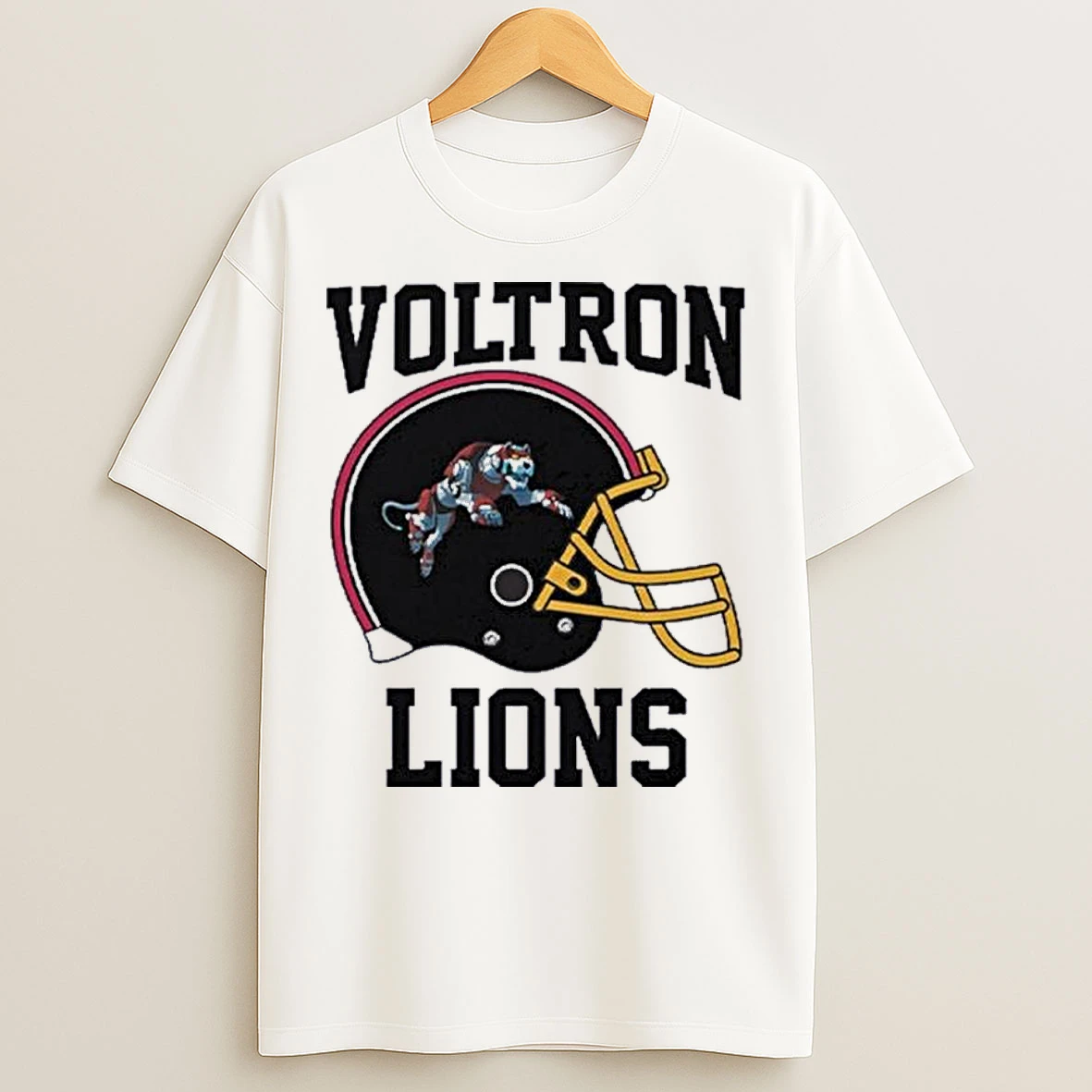 Classic Voltron Lions Helmet T Shirts