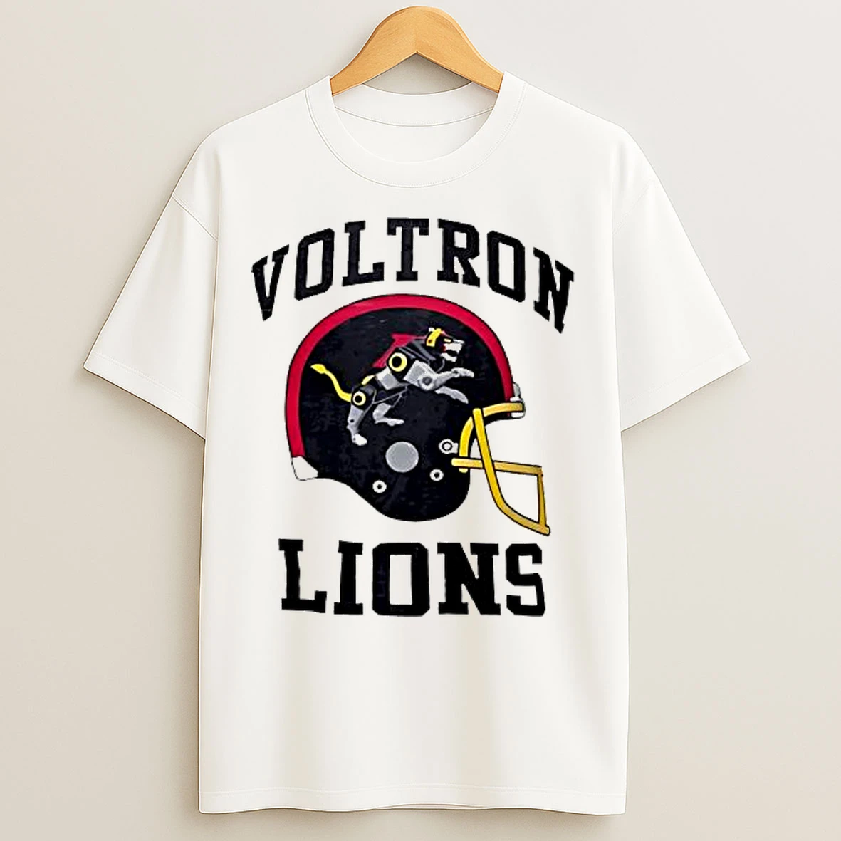 Classic Voltron Lions Helmet Vintage T Shirts