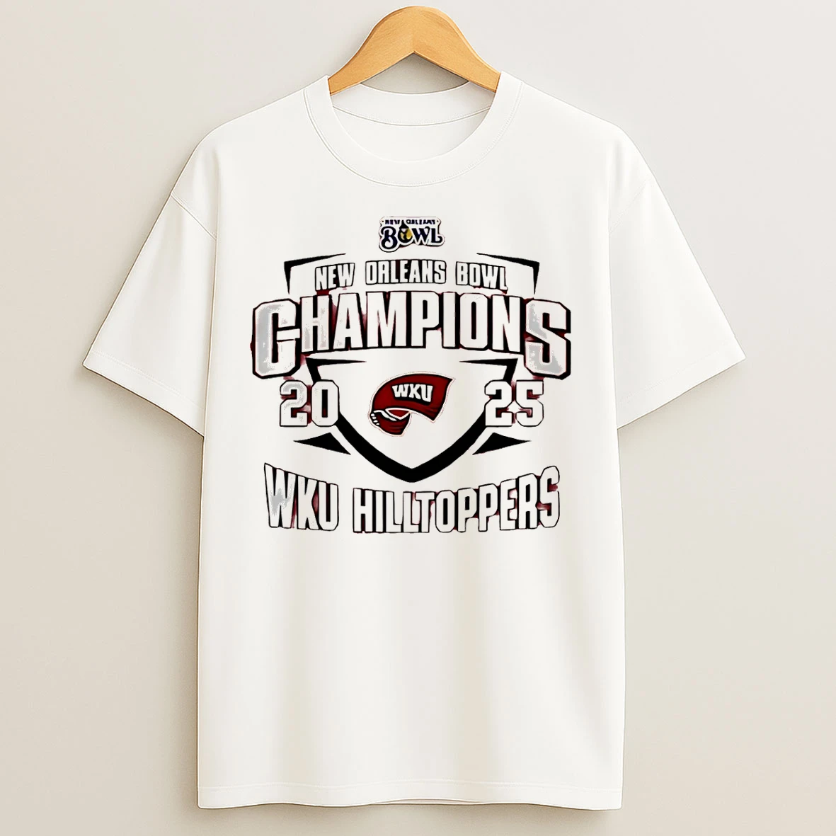 Classic Wku Hilltoppers 2025 New Orleans Bowl Champions Classic T Shirts